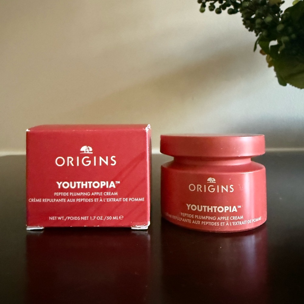 NIB Origins Youthtopia Plumping Apple Face Cream Moisturizer, 1.7oz/50ml